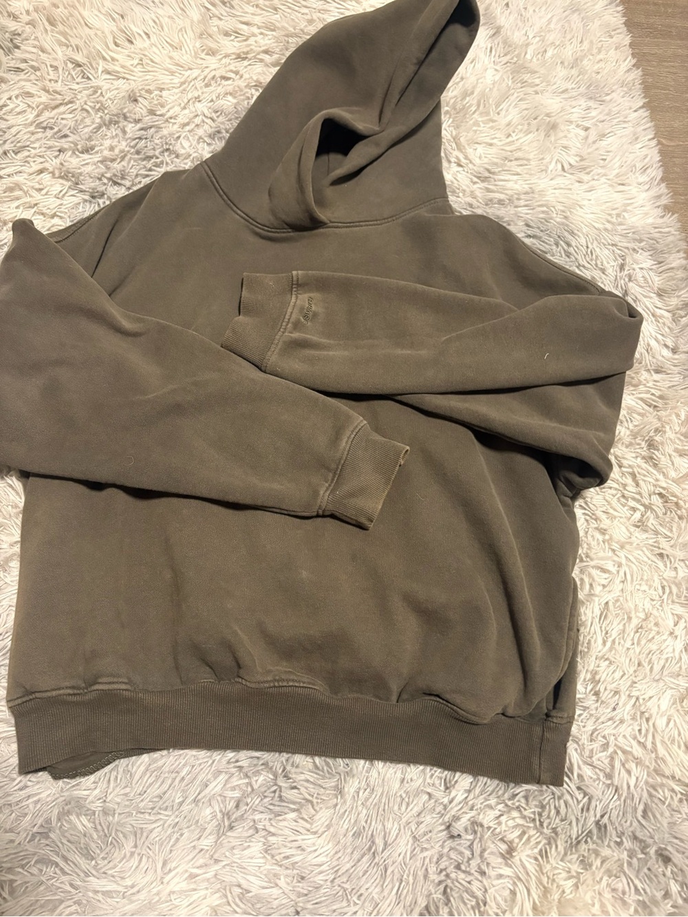 Garage Olive Green Women's Pullover Hoodie